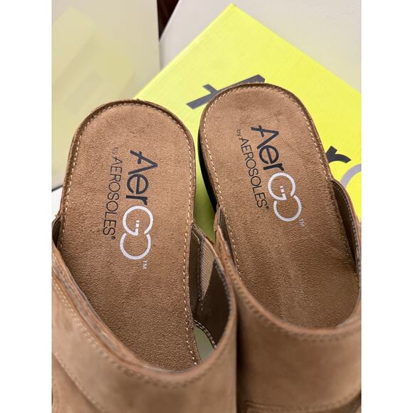 Aerosoles® Aer Go Taupe Sandals 11M Leap Year Size 11 M Leather Women's - Picture 3 of 8